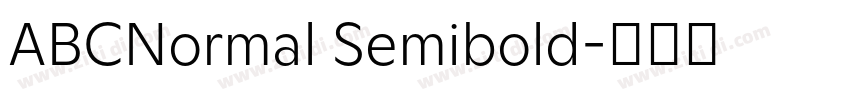 ABCNormal Semibold字体转换